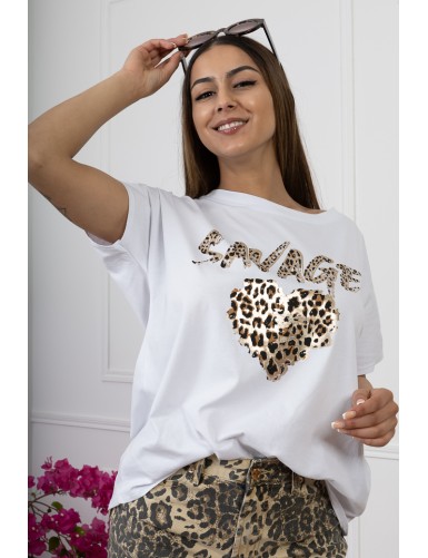 T-shirt léopard Noella