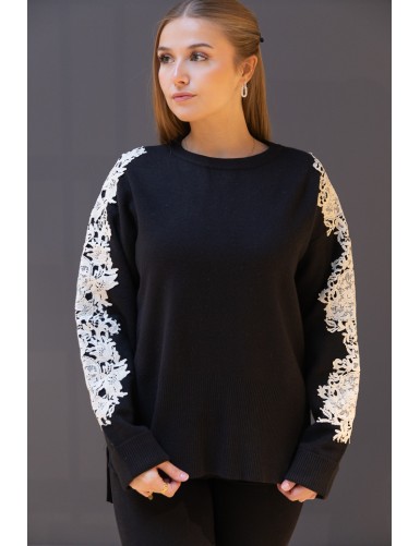 Pull broderie Hydia