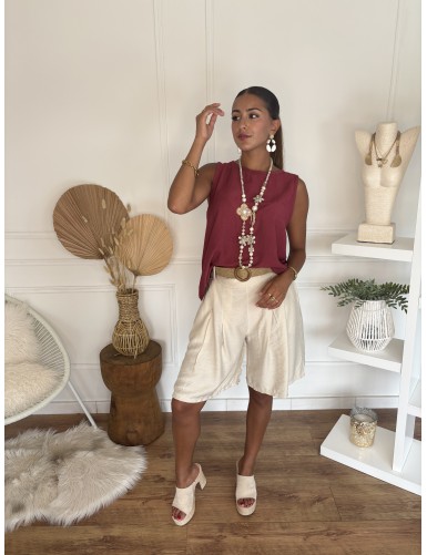Blouse sans manche Bianca...