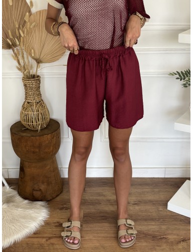 Short fluide Molly bordeaux