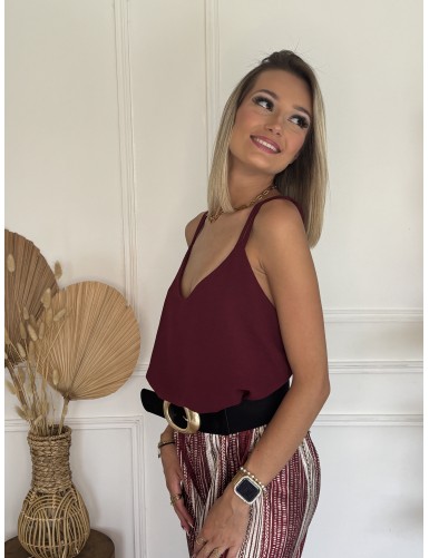 Blouse à dos perlé Nala...