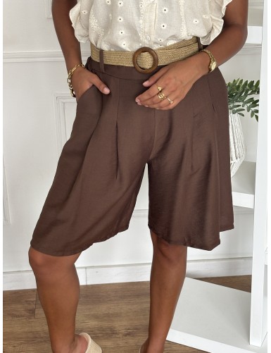 Short taille haute Esma choco