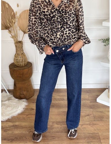 Jeans droit asymétrique...