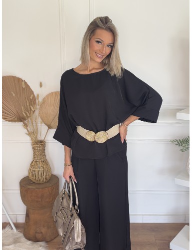 Blouse fluide noir Britany