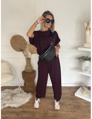 Ensemble casual bordeaux Joyce