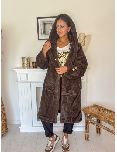 Manteau fausse fourrure...