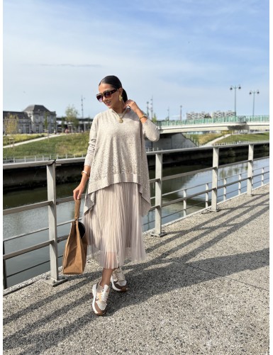 Pull long avec jupe en...