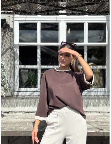 Sweat oversize choco CLAUDIA