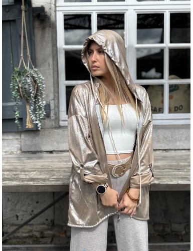 Veste fine à motif coeur...
