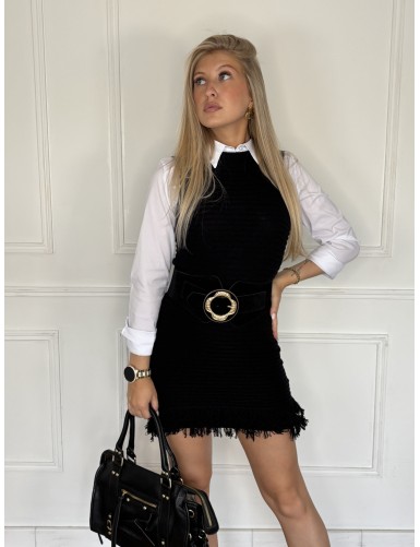 Robe sans manches à franges...