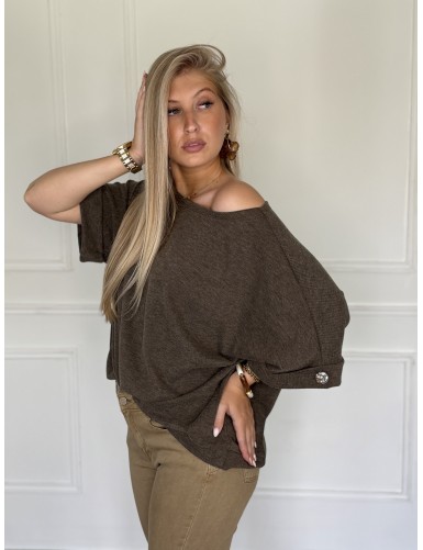Pull casual chic choco...