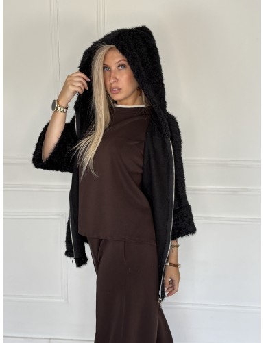 Veste cosy effet fourrure...
