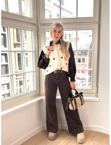 Pantalon coupe large taille...