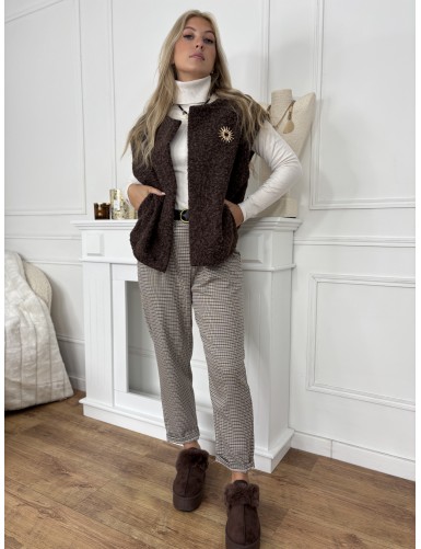 Gilet sans manches choco...