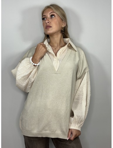 Pull sans manches col v...