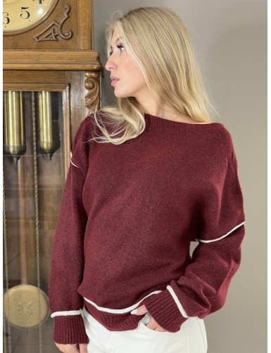 Pull en laine ligné...