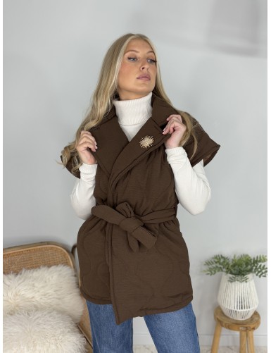 Veste chic et chaude choco...