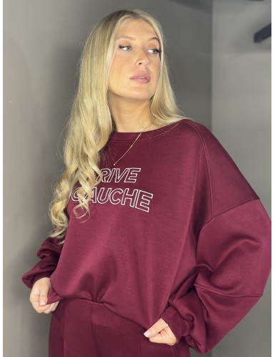 Pull Rive Gauche bordeaux...