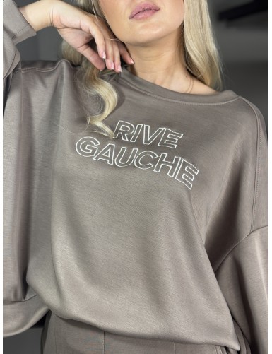 Pull Rive Gauche taupe Kiara