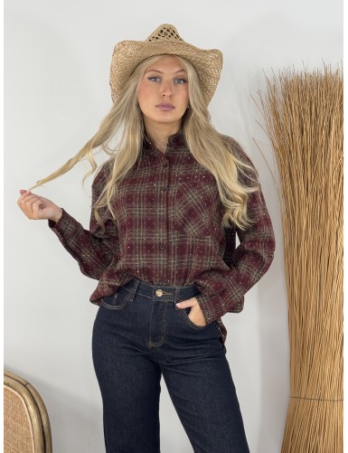 Chemise à carreaux et...