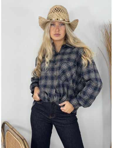 Chemise à carreaux et...
