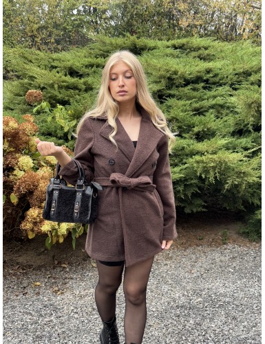Veste chaude et douce choco...