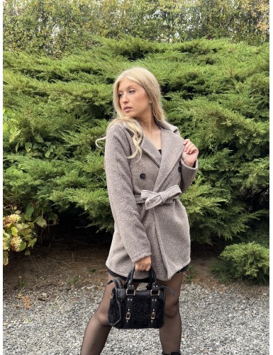 Veste chaude et douce taupe...