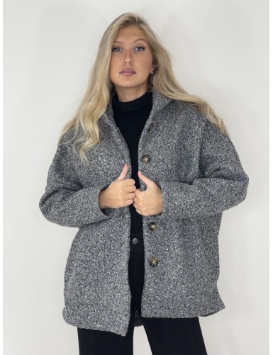 Veste à capuche grise CAMELIA
