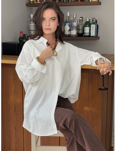 Chemise longue à sequins...