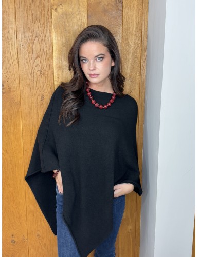 Gilet ouvert poncho noir...