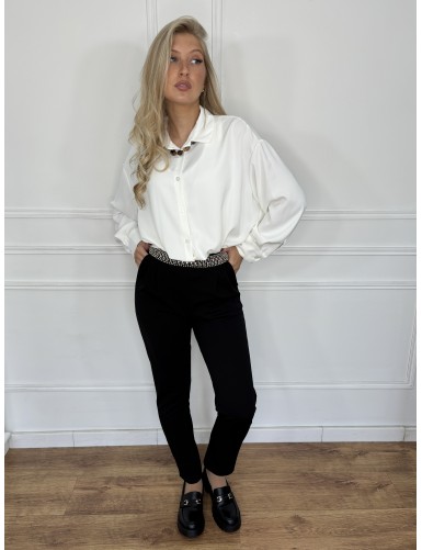 Pantalon stretch noir LEYLA