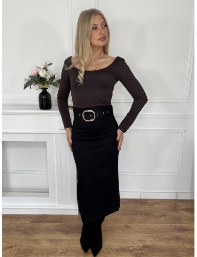 Jupe longue noire Babeth