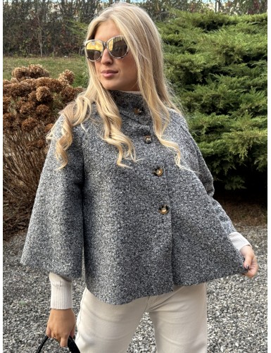 Veste courte grise Lucie