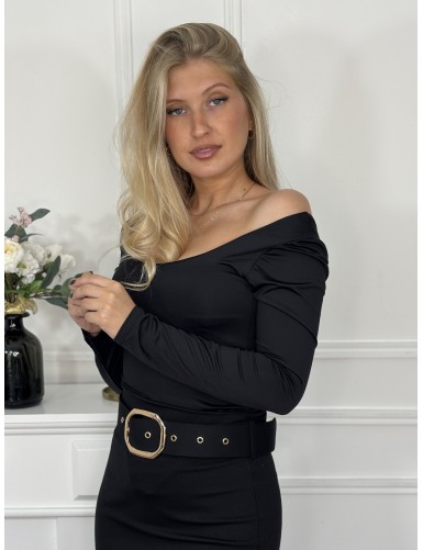 Body uni noir LESLIE