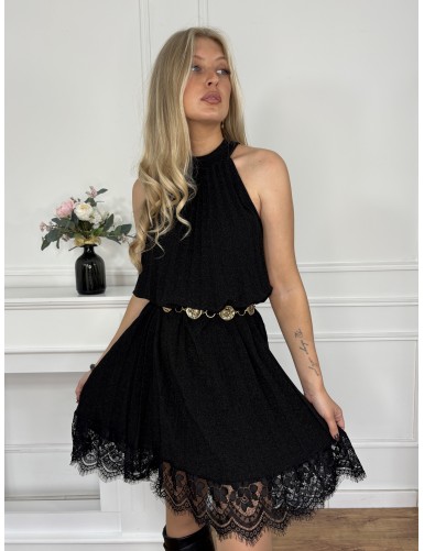 Tunique longue à dentelle...