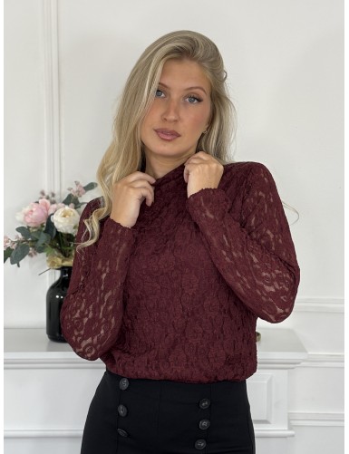 Blouse transparente unie...