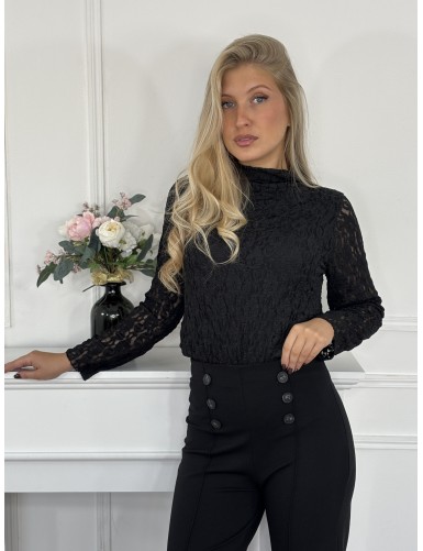 Blouse transparente unie...