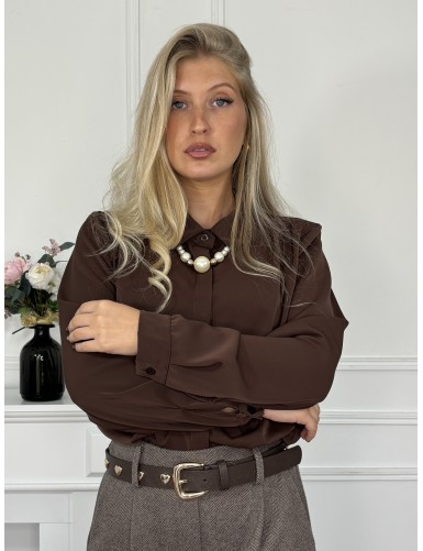 Chemise légère avec collier...