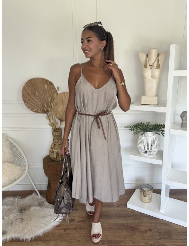 Robe légère taupe JONES