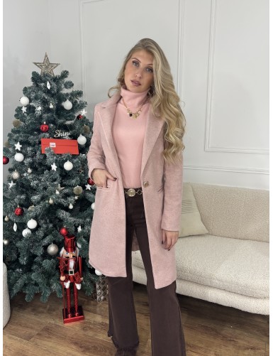 Veste longue rose CATALINA