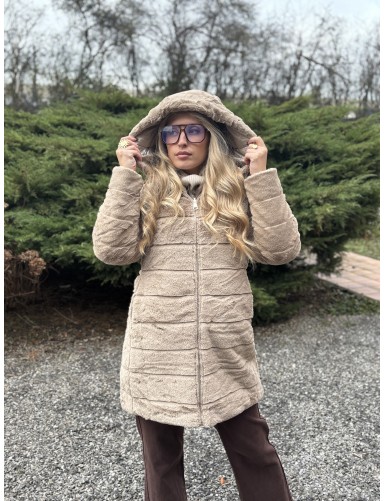 Manteau uni réversible...