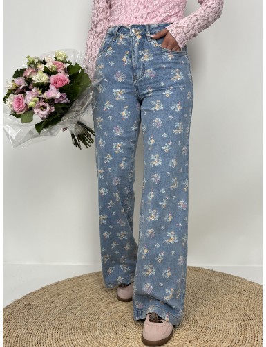 Pantalon à motifs jeans...