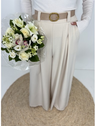 Pantalon ample à ceinture...