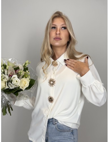 Chemise légère à broches...