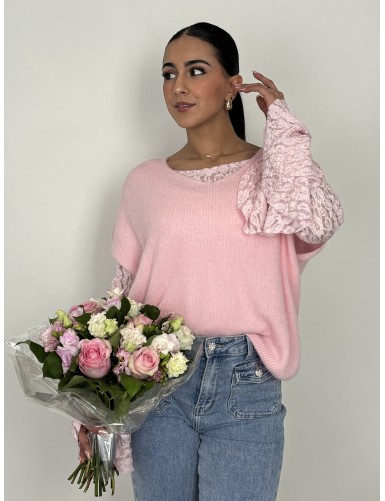 Pull sans manche col V uni...