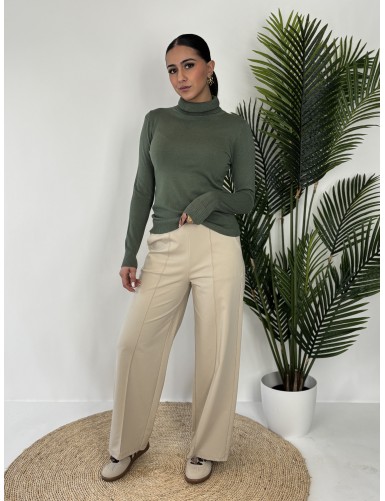 Pantalon léger beige Mina