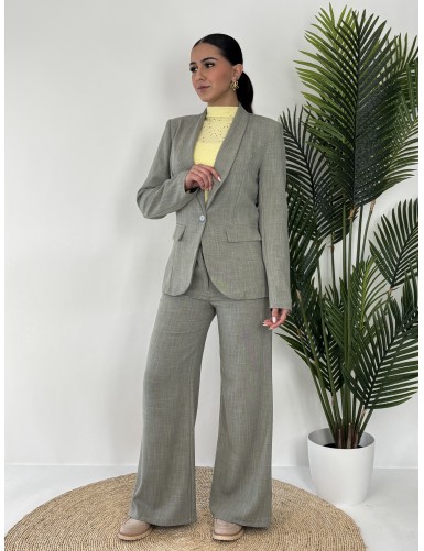 Blazer uni kaki GERALDINE