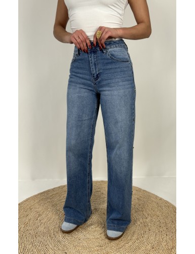 Pantalon ample jeans Angelina