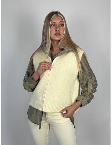 Gilet col haut sans manche...