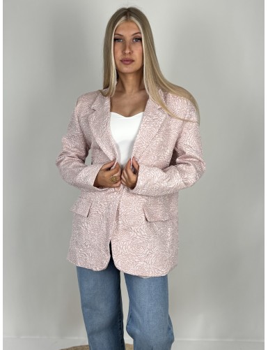 Veste à motifs rose Armelle